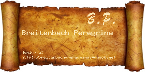 Breitenbach Peregrina névjegykártya